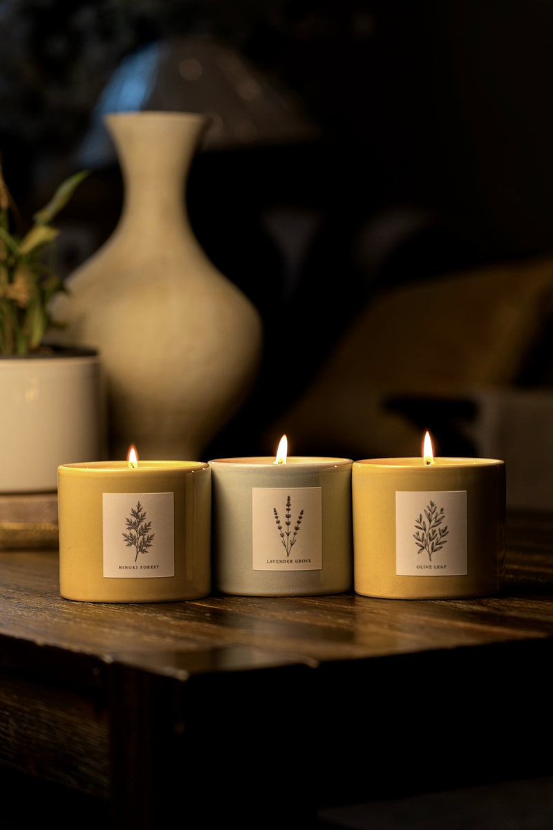 CHENDA STUDIO Terra Collection luxury ceramic scented candles