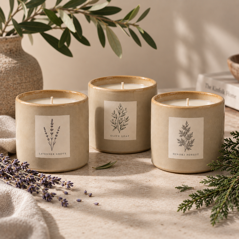 Terra candle collection
